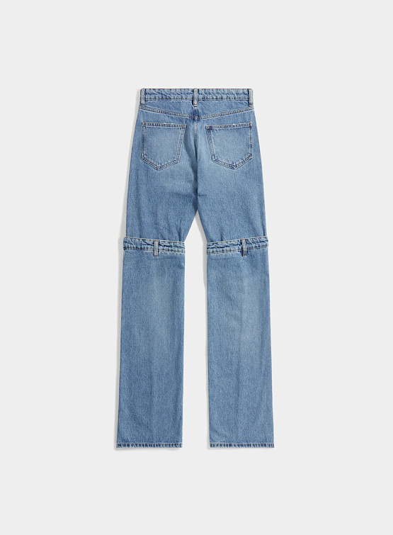 Женские джинсы Coperni Open Knee Jeans Washed Blue
