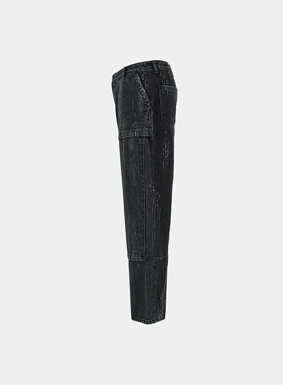 Брюки JUUN.J Denim Painter Pants Black