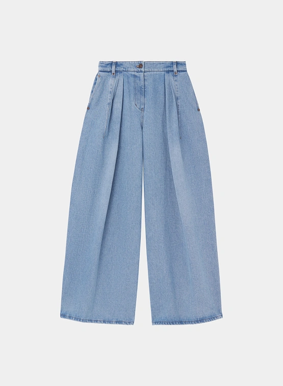 Женские джинсы EPINGLER Wide Tuck Denim Washed Blue