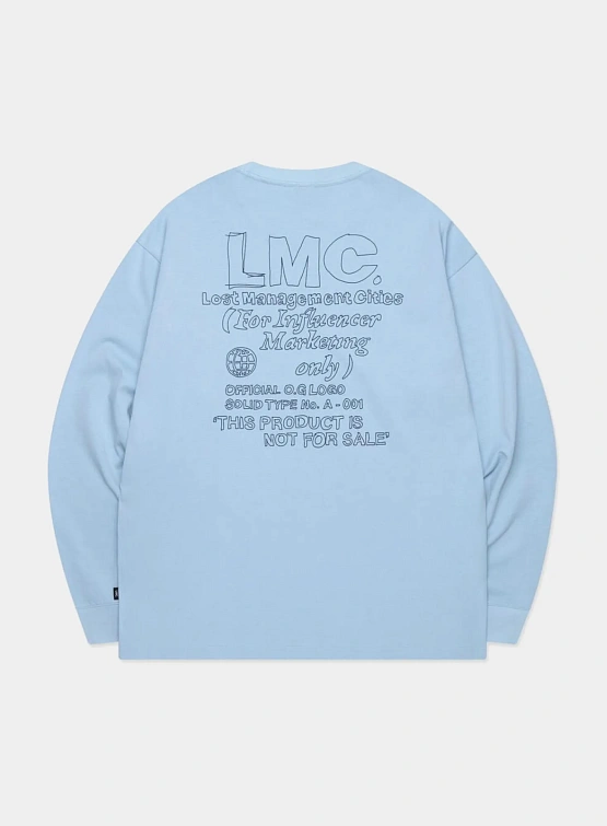 Лонгслив LMC Fn Doodle Long Slv Tee Light Blue