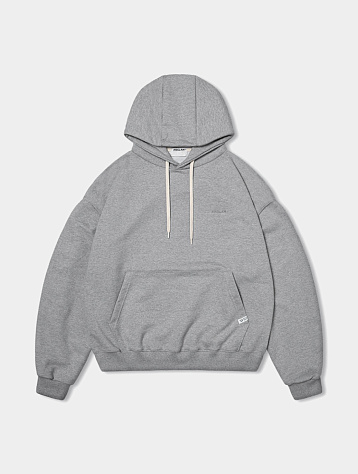 Худи ANGLAN Valley Tuck Sweat Balloon Melange Grey