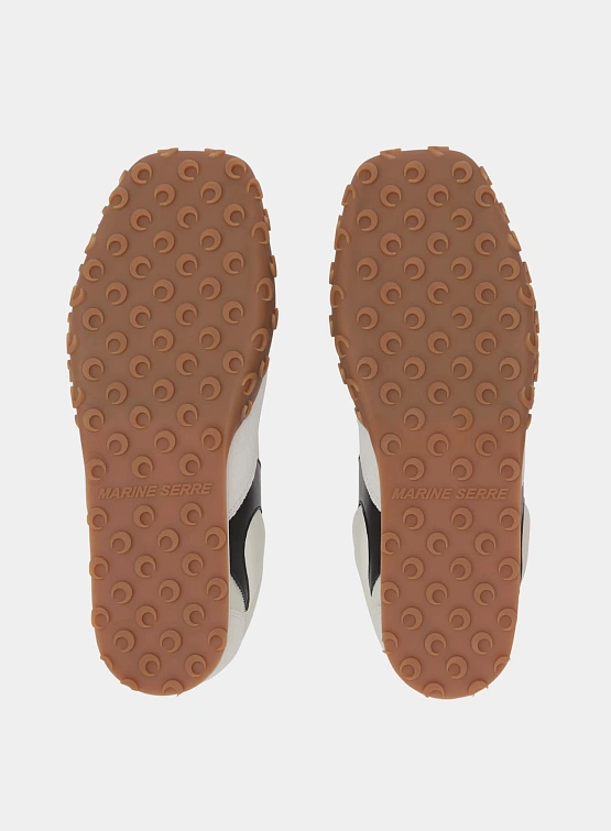 Кроссовки Marine Serre MS Rise Leather Ecru