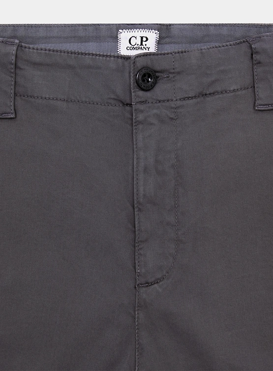 Шорты C.P. Company Stretch Sateen Cargo Smoked Pearl