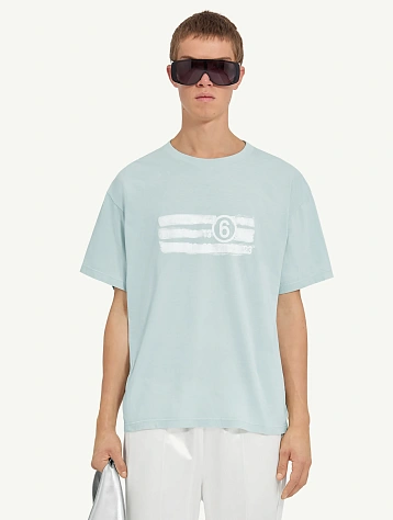 Футболка MM6 Maison Margiela Numeric Blue