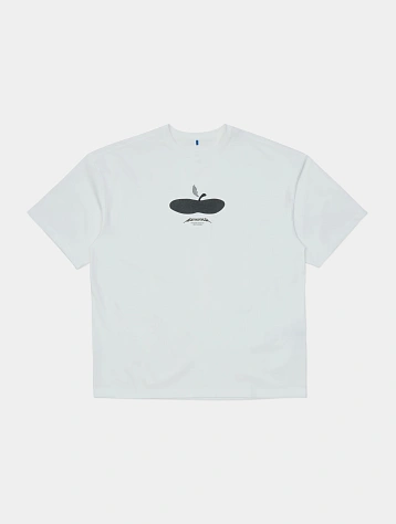 Футболка ADERERROR Press Apple Product. 47 Off White