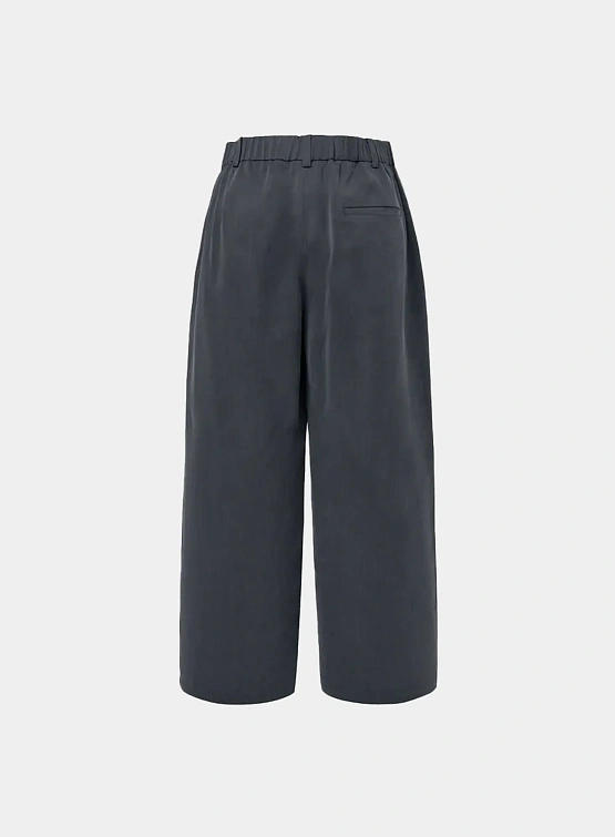 Брюки AMOMENTO Cupro Two Tuck Pants Charcoal