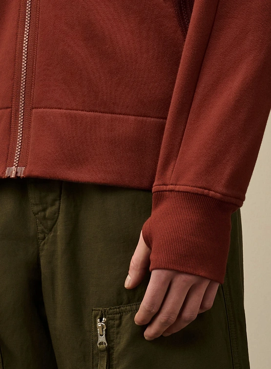 Зип-худи C.P. Company Diagonal Raised Fleece Sable