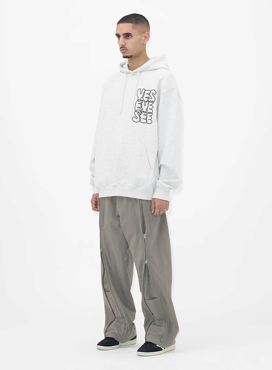 Брюки YESEYESEE CN Vertical Zip Pants Sage Green