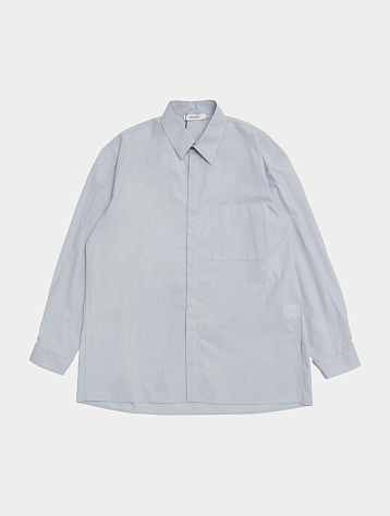 Рубашка AMOMENTO Square Pocket Oversized Shirts Blue