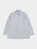 Рубашка AMOMENTO Square Pocket Oversized Shirts Blue