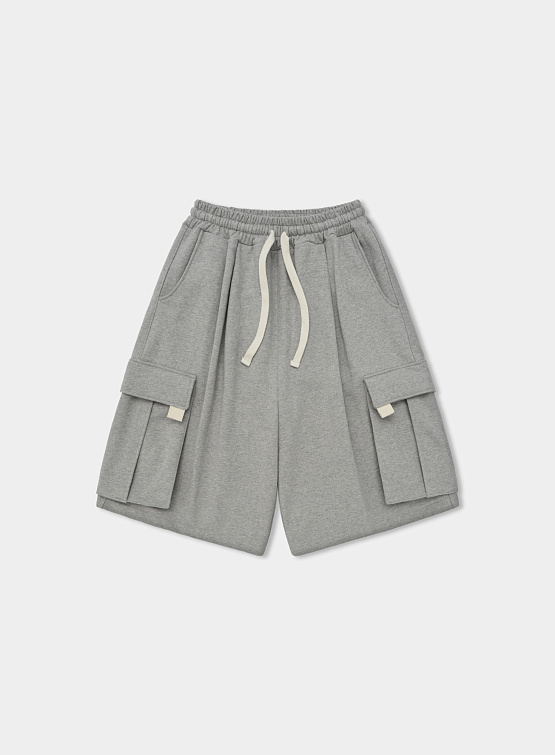 Шорты ANGLAN Webbing Sweat Cargo Half Pants Grey
