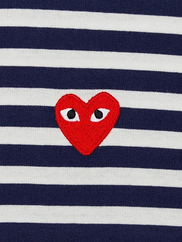 Лонгслив Comme des Garçons PLAY Striped Navy
