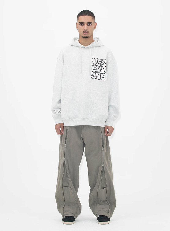 Брюки YESEYESEE CN Vertical Zip Pants Sage Green