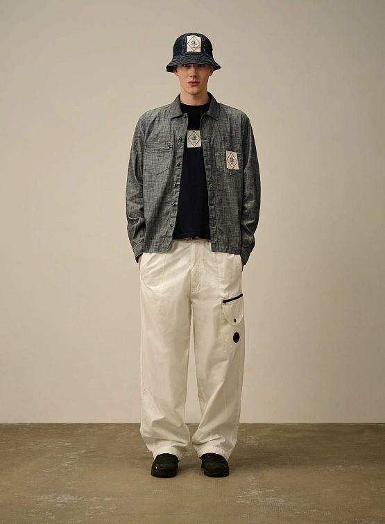 Футболка C.P. Company Indigo Jersey Logo Denim