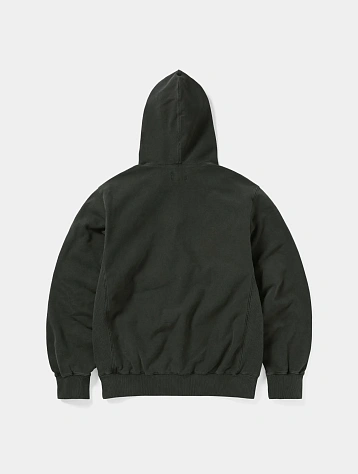 Худи thisisneverthat Overdyed Embroidery Charcoal