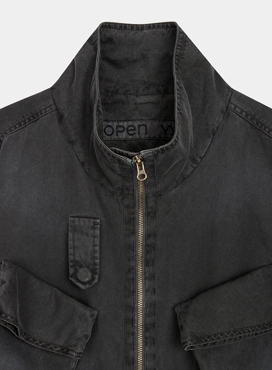 Женская джинсовая куртка OPEN YY Cargo Pocket Field Charcoal