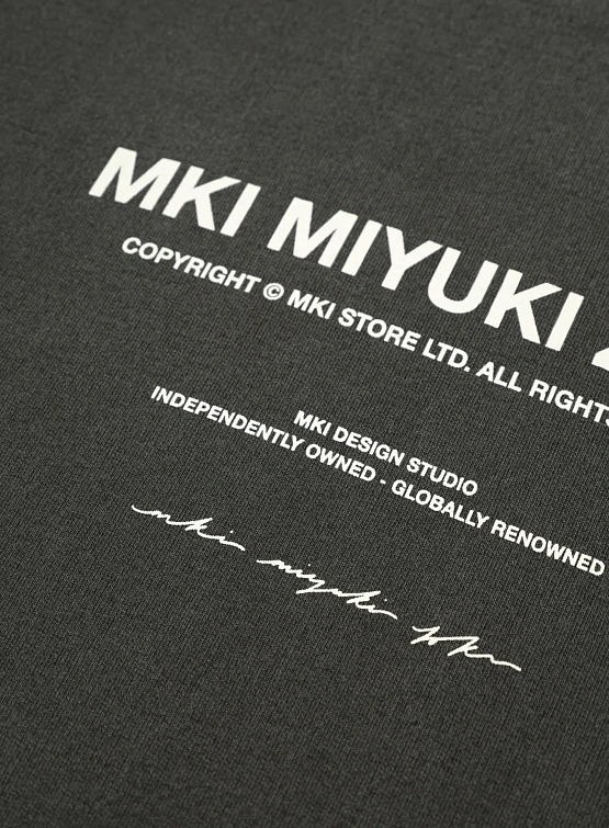 Худи MKI MIYUKI ZOKU Design Studio Pigment Black