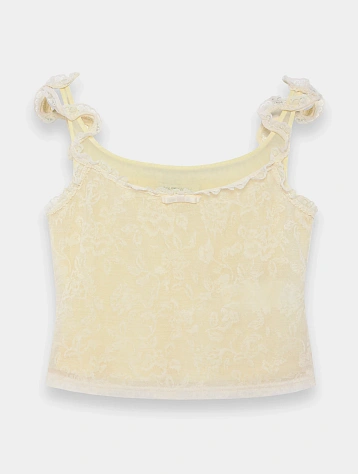 Женский топ MARRKNULL Lace Layered Beige