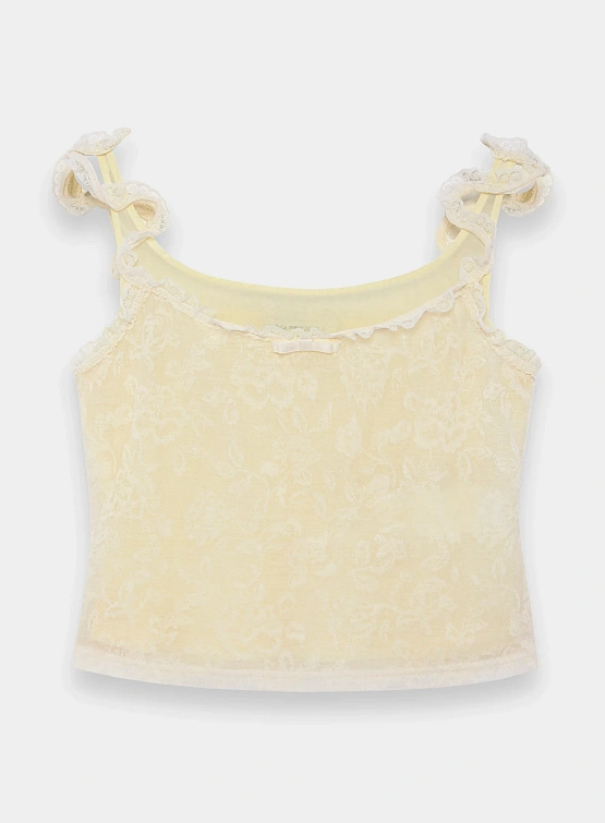 Женский топ MARRKNULL Lace Layered Beige