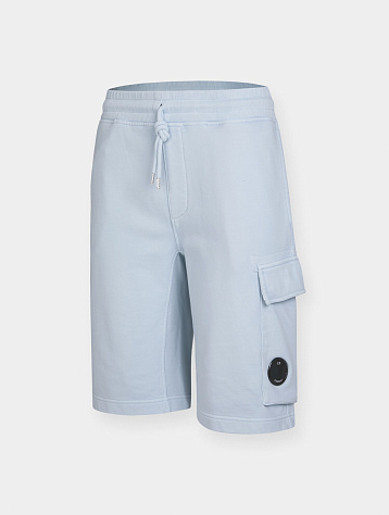 Шорты C.P. Company Diagonal Fleece Cargo Dyed Starlight