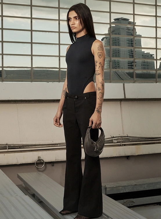 Женское боди OPEN YY Turtleneck Bodysuit Black