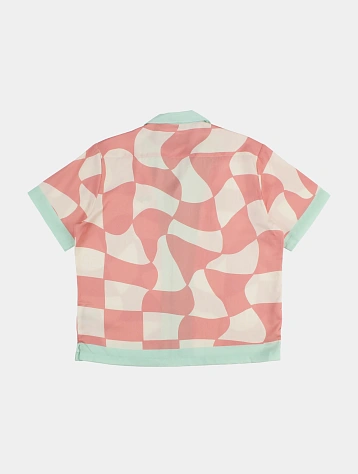 Рубашка Daze Logo Сheckered Pink/Green