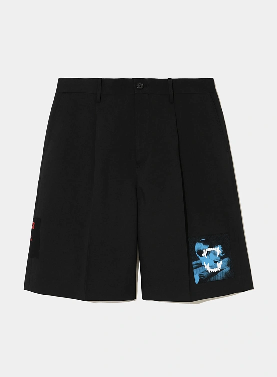 Шорты UNDERCOVER Twill Patchwork Shorts Black