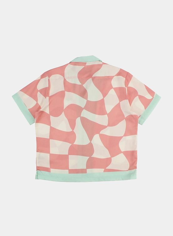 Рубашка Daze Logo Сheckered Pink/Green