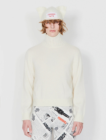 Свитер Charles Jeffrey Loverboy Ears Balaclava Ecru