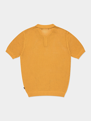 Рубашка LMC Mesh Knit Polo Shirt Mustard