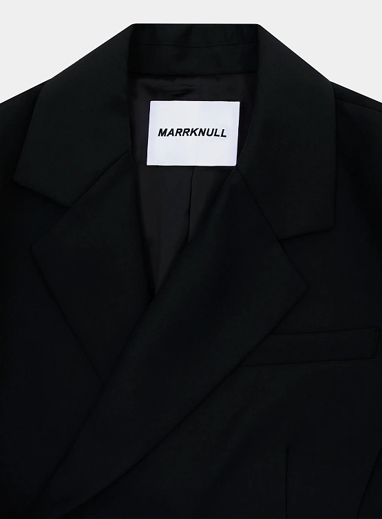 Женский блейзер MARRKNULL Black Dislocation Suit Black