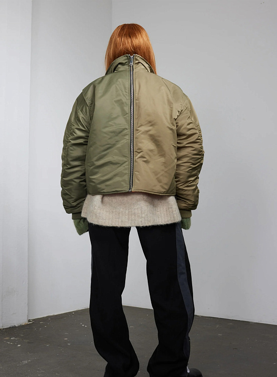 Бомбер (di)vision Bomber Jacket Army Green/Sage Green