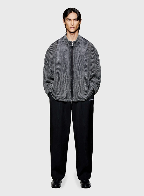 Кардиган MKI MIYUKI ZOKU Pigment Black Loose Gauge Track