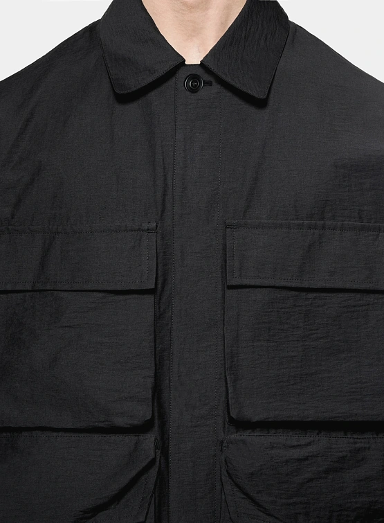 Ветровка MKI MIYUKI ZOKU Washed Cotton Nylon Box Black