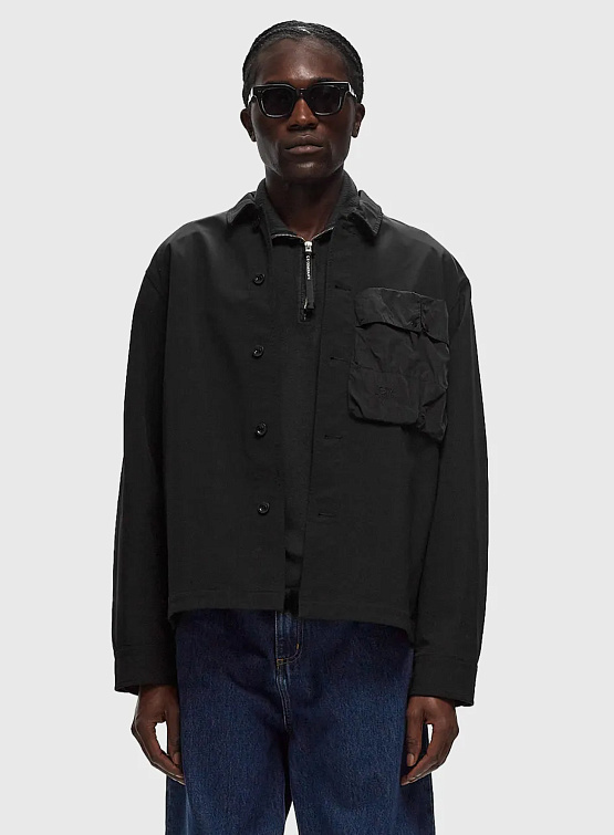 Овершот C.P. Company GD Shell Mixed Buttoned Black
