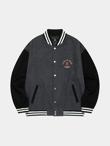 Бомбер LMC Denim Varsity Jacket Black