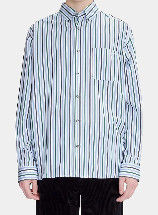 Рубашка A.P.C. Mateo Logo Dark Navy