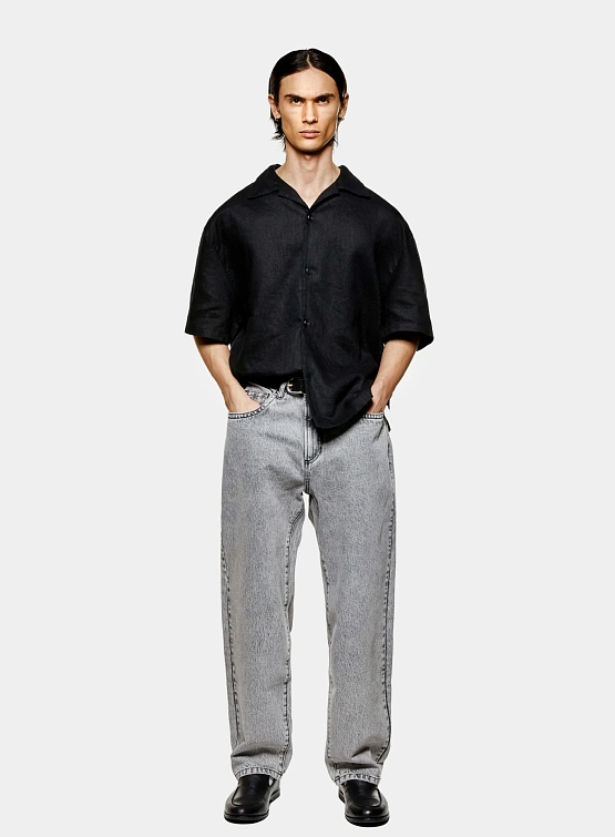 Рубашка MKI MIYUKI ZOKU Linen Vacation Black