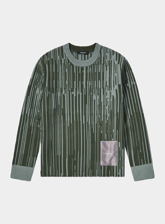 Свитер A-COLD-WALL* Two-Tone Dark Pine Green