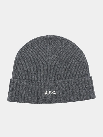Шапка A.P.C. Colin Knit Cap Anthracite