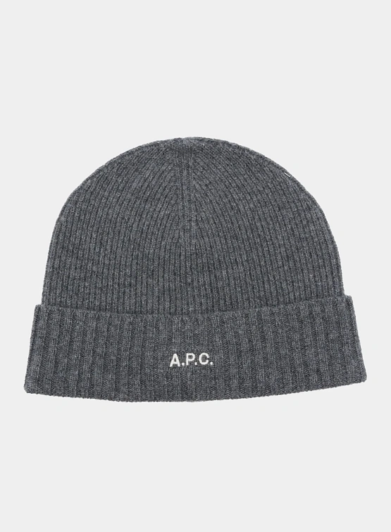 Шапка A.P.C. Colin Knit Cap Anthracite