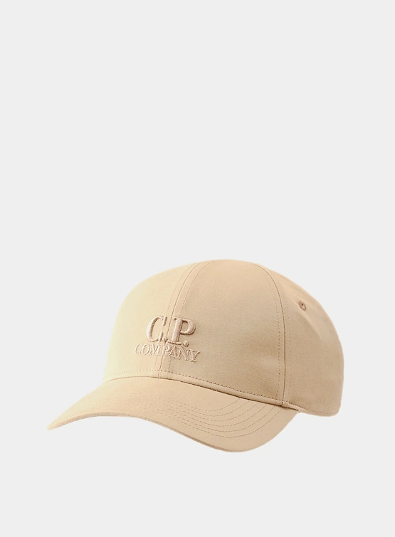 Кепка C.P. Company Gabardine Logo Cap Vintage Khaki