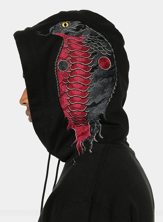 Худи MAHARISHI 6010 Cobra Organic Hooded Sweat Black