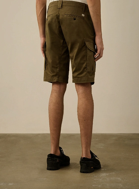 Шорты C.P. Company Stretch Sateen Cargo Ivy Green