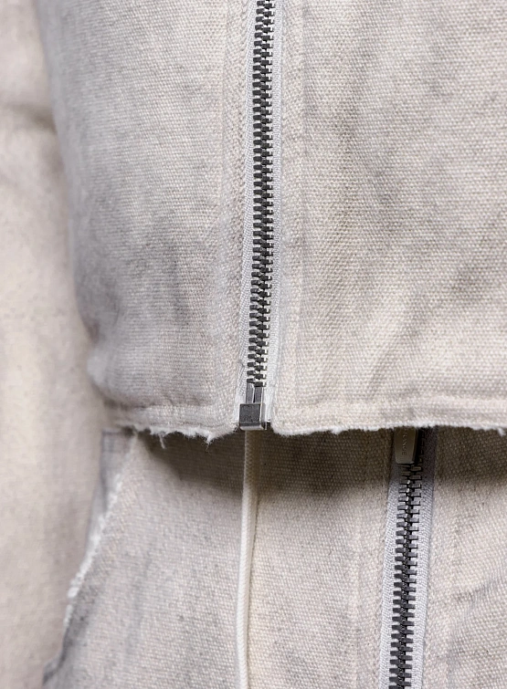 Бомбер ARNODEFRANCE Dirty Biker Jacket White