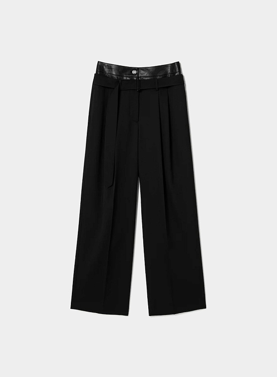 Женские брюки JUUN.J Double Waisted Pants Black