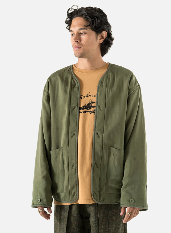 Стеганая куртка MAHARISHI 5253 Reversible M65 Wool Liner Olive
