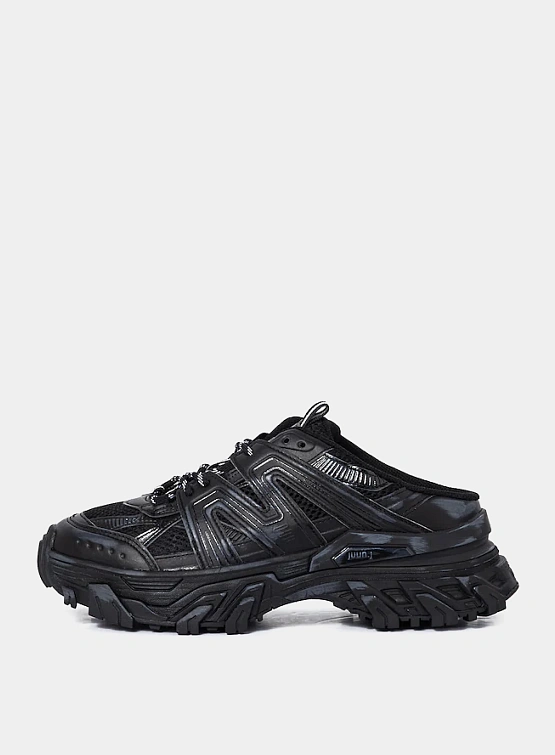 Мюли JUUN.J Synthetic Leather Trainer Mule Shoes Black