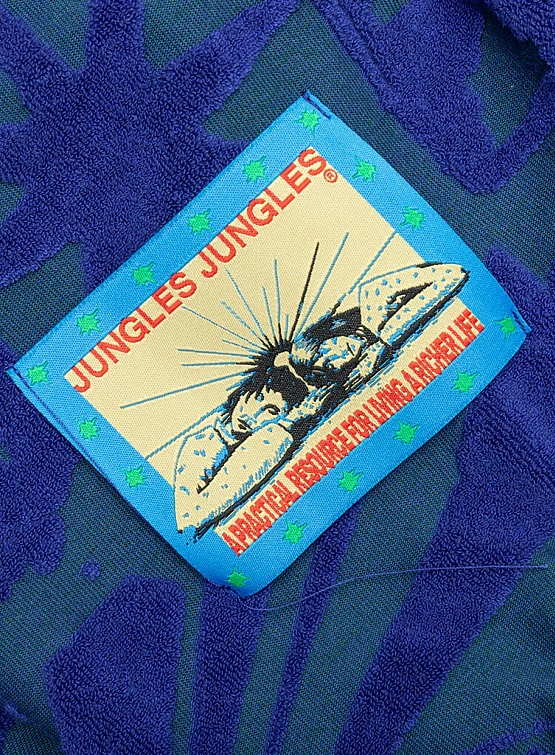 Худи Jungles Jungles Terry Towelling Hoodie Blue Grey