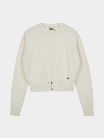 Женский кардиган Recto Front Open Detail Cream